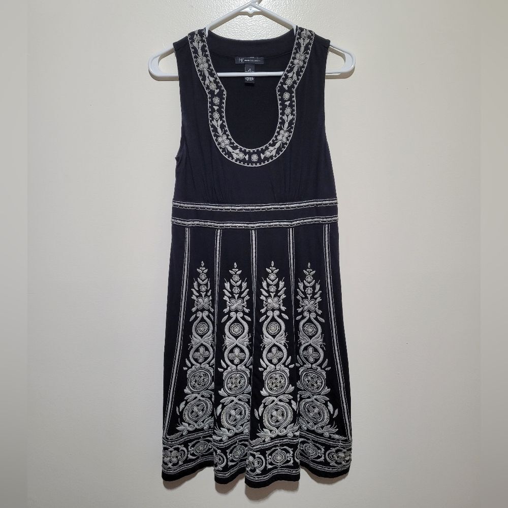 INC International Concepts Black‎ Sleeveless Midi Sundress